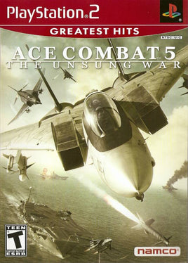 Ace Combat 5 Unsung War (Greatest Hits) Bundle [Game + Strategy Guide] (Playstation 2)