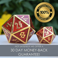 Valentine Heart Metal Dice Set