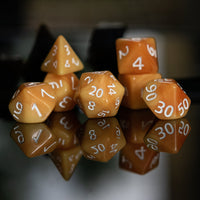 Butterscotch Acrylic Dice Set