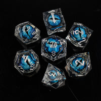 Legacy of Blue Eyes Liquid Core Dice Set - Silver