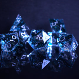 Dark Tide Sharp-Edged Resin Dice Set