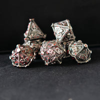 Blood Splatter - Weird West Wasteland Metal Dice Set