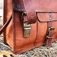 "The Adventurer" Leather Satchel - Medium