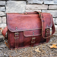 "The Adventurer" Leather Laptop Bag - Large