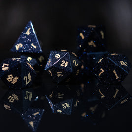 Blue Sandstone Dice Set