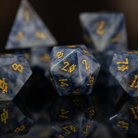 Sodalite Stone Dice Set