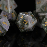 Peace Jade Stone Dice Set