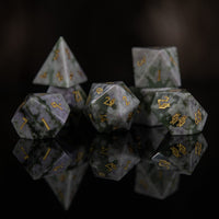 Peace Jade Stone Dice Set