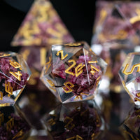 Wither and Bloom Sharp-Edged Resin Dice Set