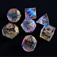 Serpent of Midgard Prism Glass Dice Set