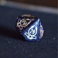 Serpent of Midgard Blue Sandstone Dice Set