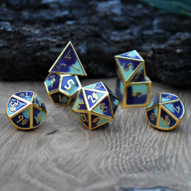 Succulent & Lavender Metal Dice Set