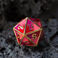 Strawberry Daiquiri Metal Dice Set