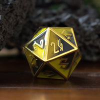 Radioactive Metal Dice Set