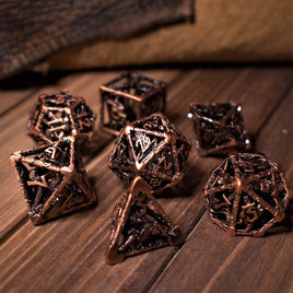 Legends of Valhalla - Bronze Hollow Metal Dice Set