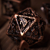 Legends of Valhalla - Bronze Hollow Metal Dice Set