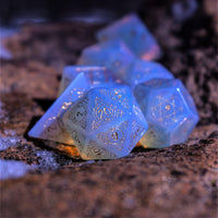 Spellcaster Opalite Stone Dice Set