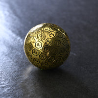 The Orb D100 -  Black and Gold Metal Die