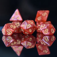 Fire Pearl Acrylic Dice Set