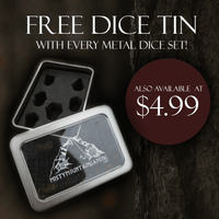 Cleric's Domain Ice And Shadow Metal Dice Set