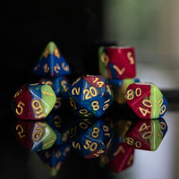 Radio Waves Acrylic Dice Set