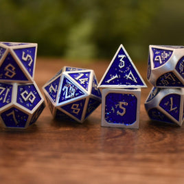 Elder Runes Heart Of The Frost Wyrm Metal Dice Set