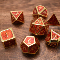 Elder Runes Paladin's Rage Metal Dice Set