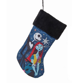 Nightmare Before Christmas Jack and Sally 19-Inch Stocking