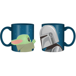 Star Wars: The Mandalorian The Mandalorian and The Child 3D 20 oz. Ceramic Mug Set of 2